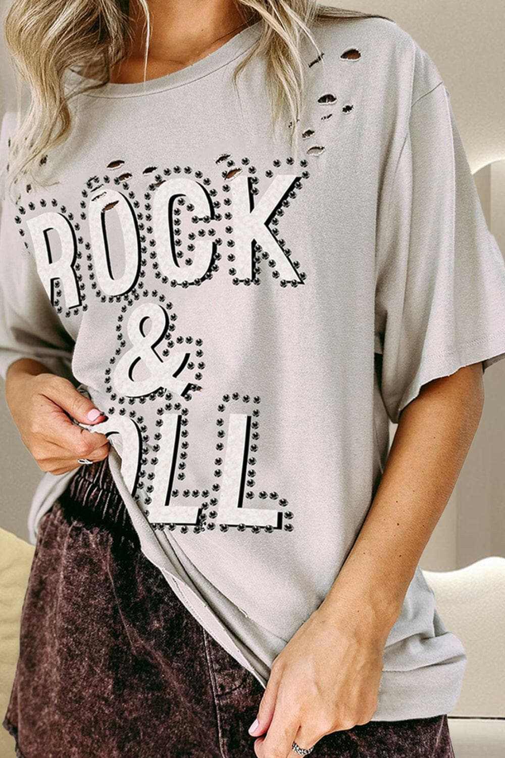 Rock & Roll Distressed Tee