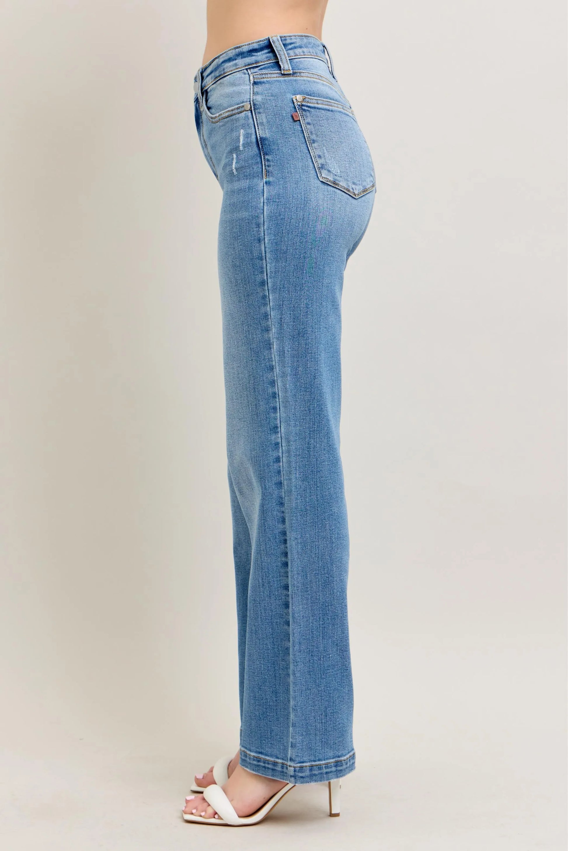 High Waist Straight Jeans