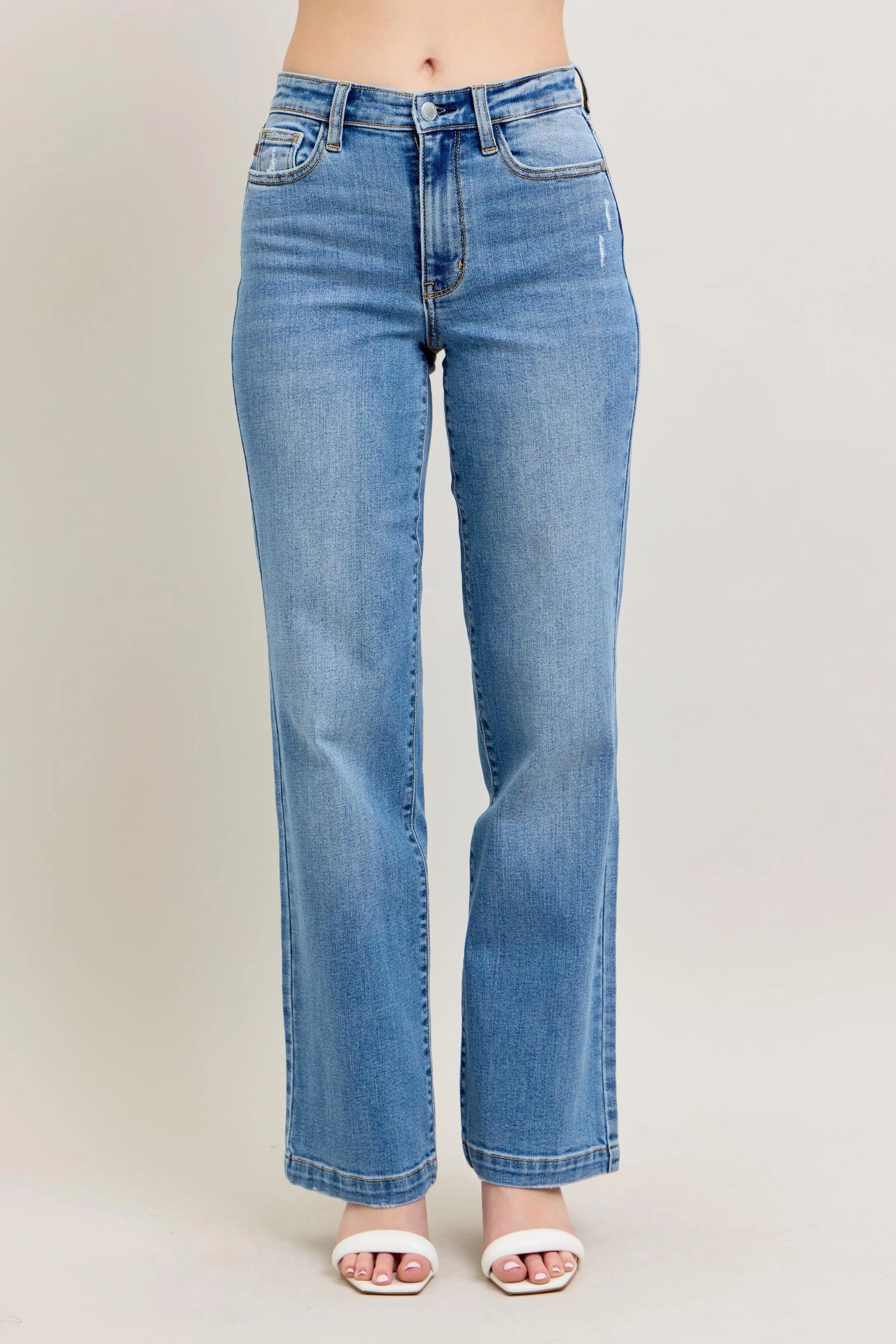 High Waist Straight Jeans