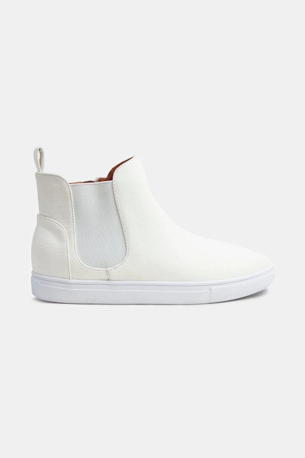 Mayfair Faux Suede Elastic Side Panel Sneakers