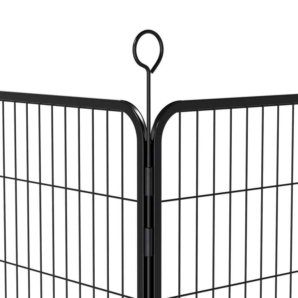 16 Panels Heavy Duty Metal Playpen with Self-Locking Gate, Extra Tall 40' Dog Fence Pet Exercise Pen for Outdoor and Indoor-Easy Setup Exercise Pen for Large Dogs