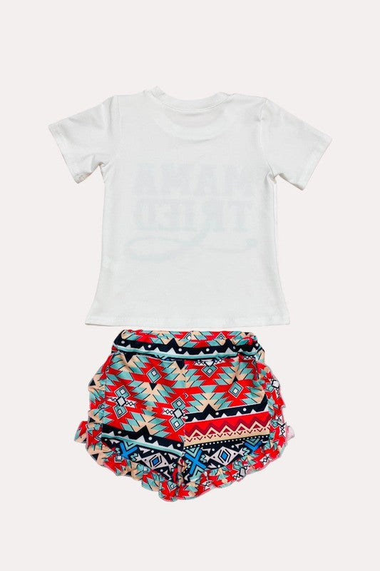 Mama Tried Girls Tee and Shorts Set