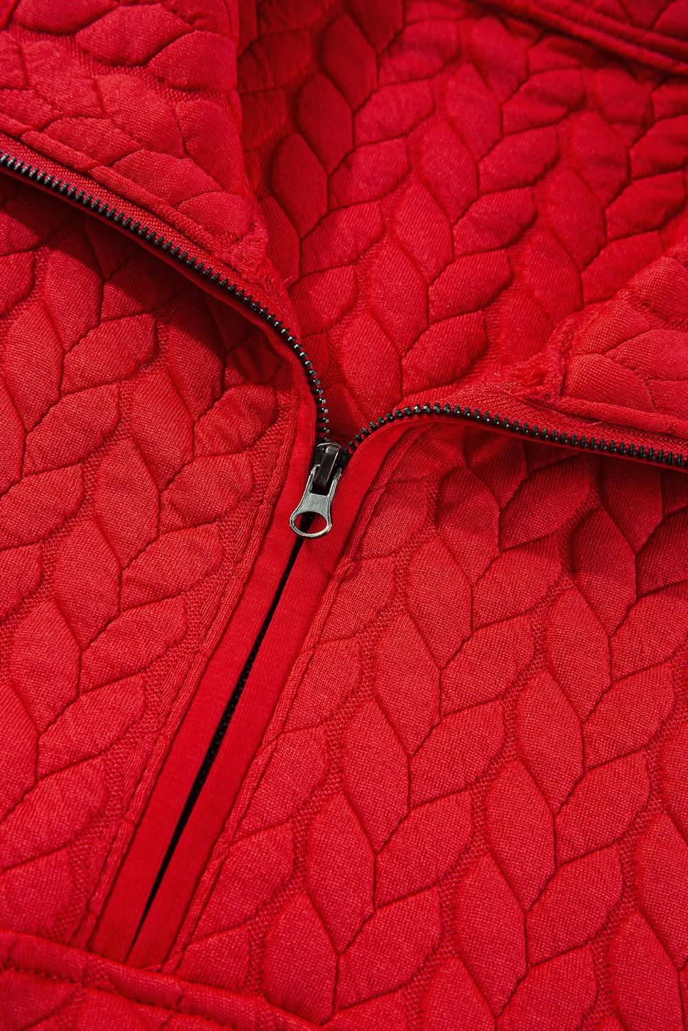 Tomato red plus size pullover