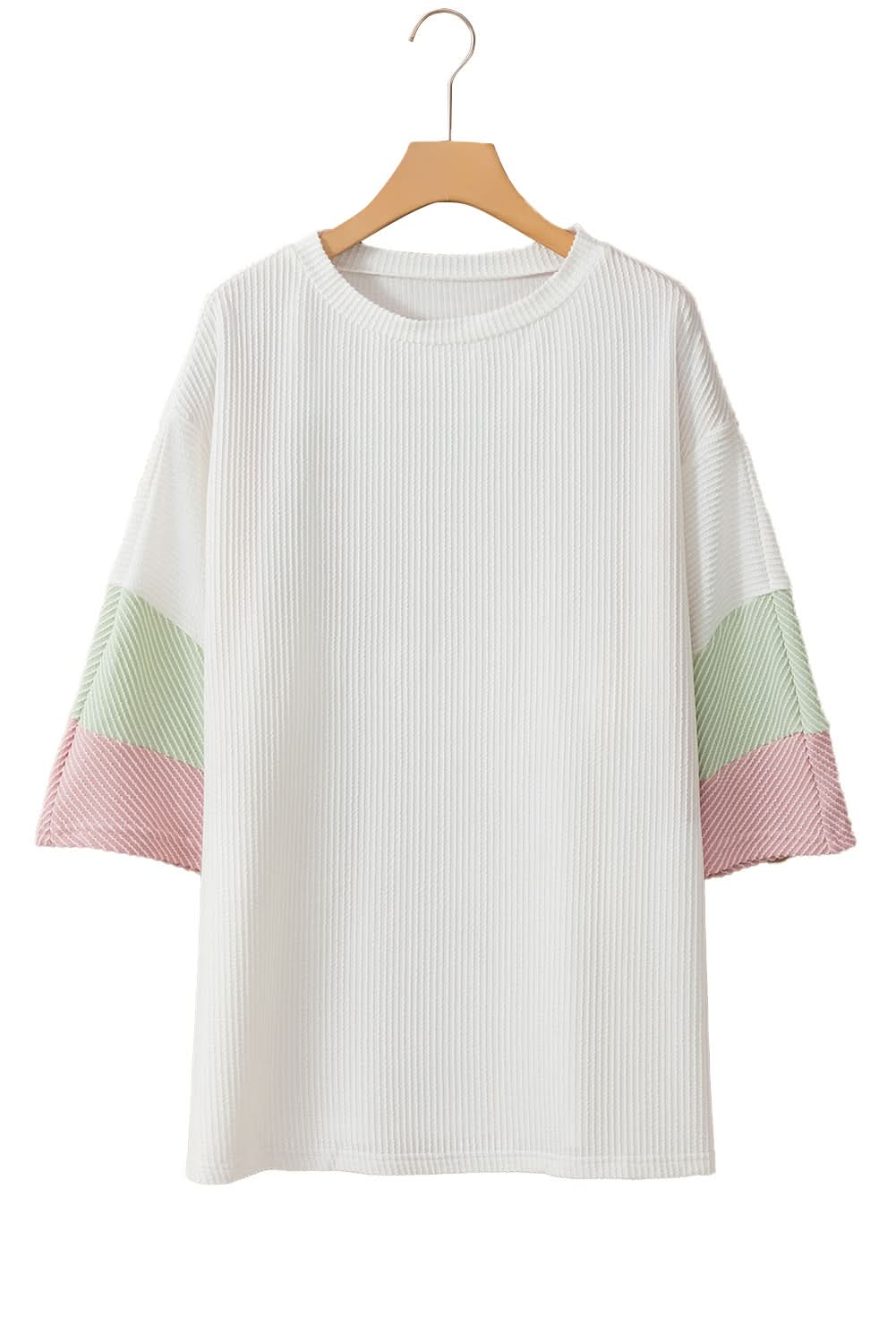 Chic plus-size colorblock t-shirt