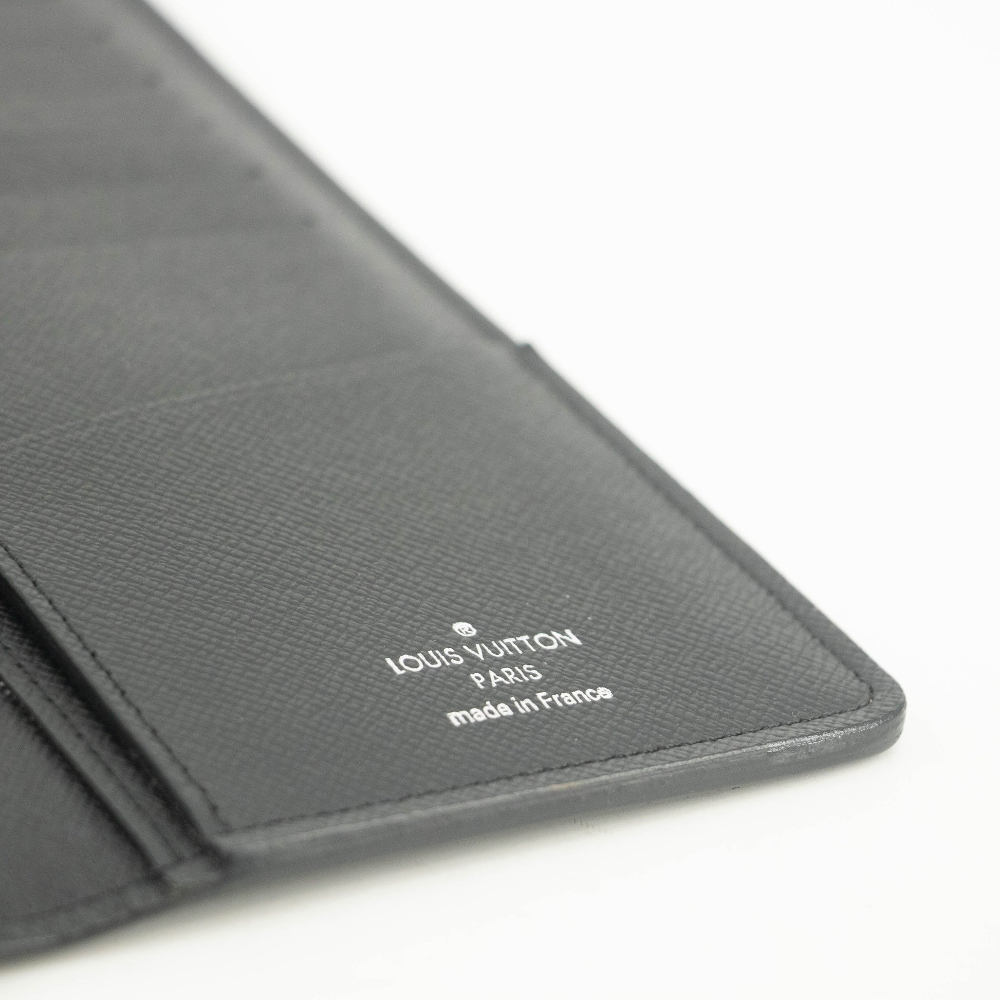 Louis Vuitton Taiga Leather Black Long Wallet #3906