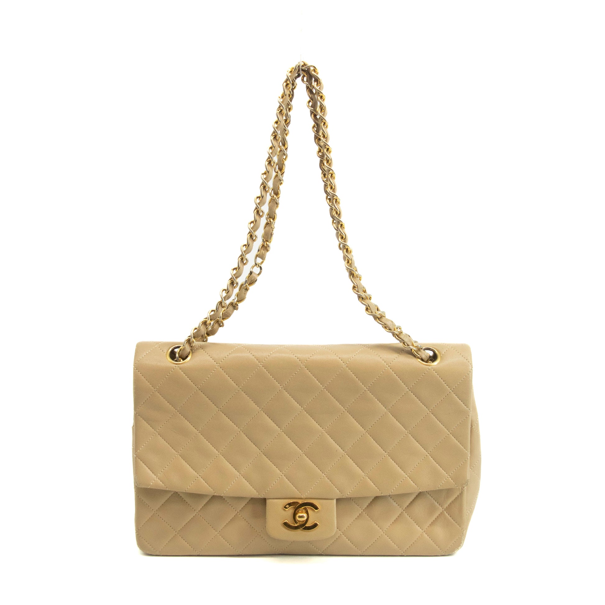 Chanel Lambskin Quilted Matelasse 27 Flap Shoulder Bag #3984