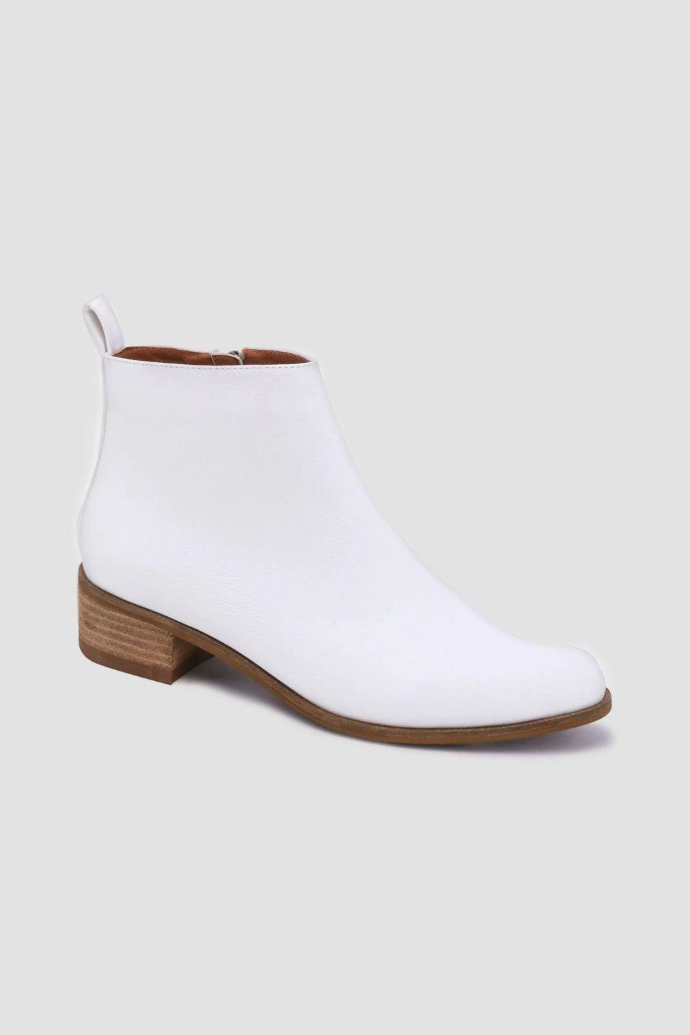MayFair PU Leather Block Heel Boots