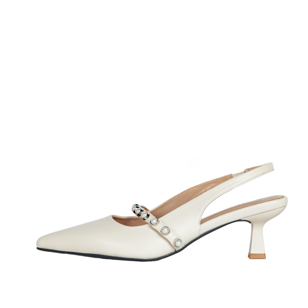 Sophia Slingback Pumps Ivory