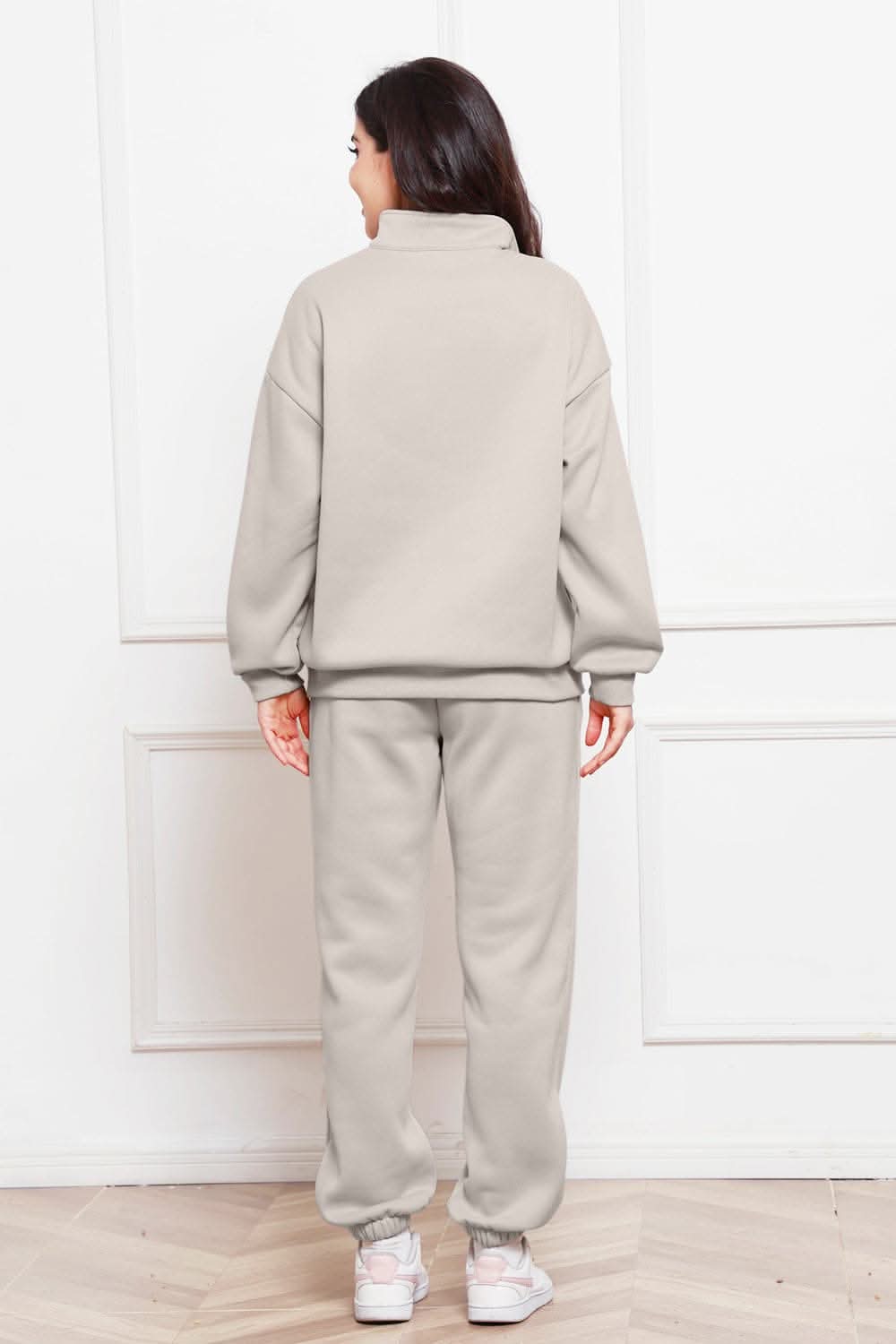 Cozy half zip sweatshirt & jogger set