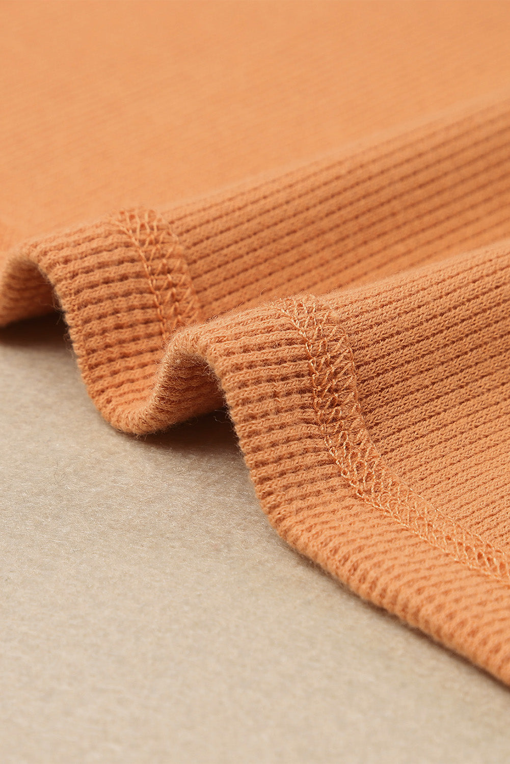 Premium Camila Waffle Knit Long Sleeve Henley Top for Women