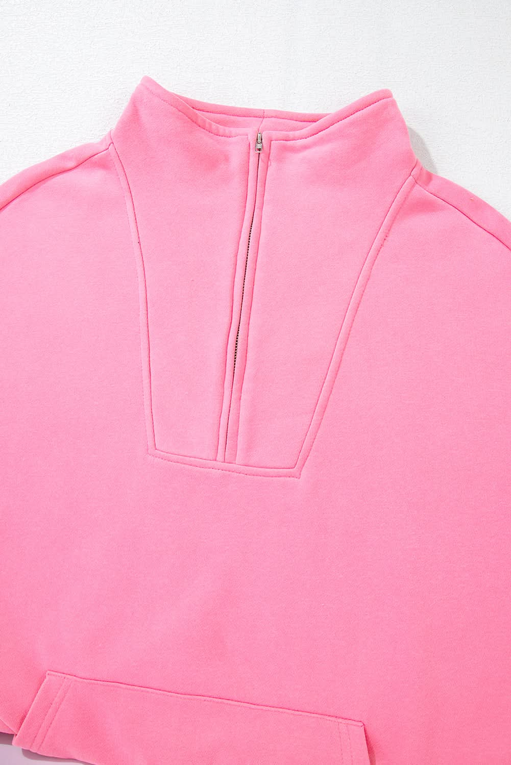 Cozy bonbon zip-up sweatshirt