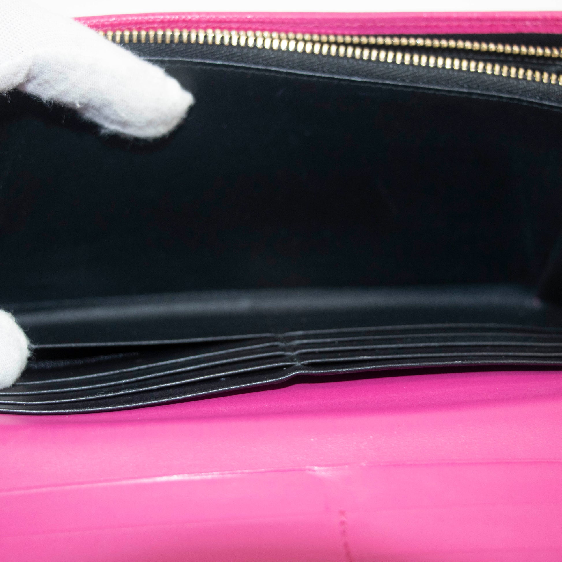 Loewe Anagram Pink Leather Bifold Long Wallet #5147