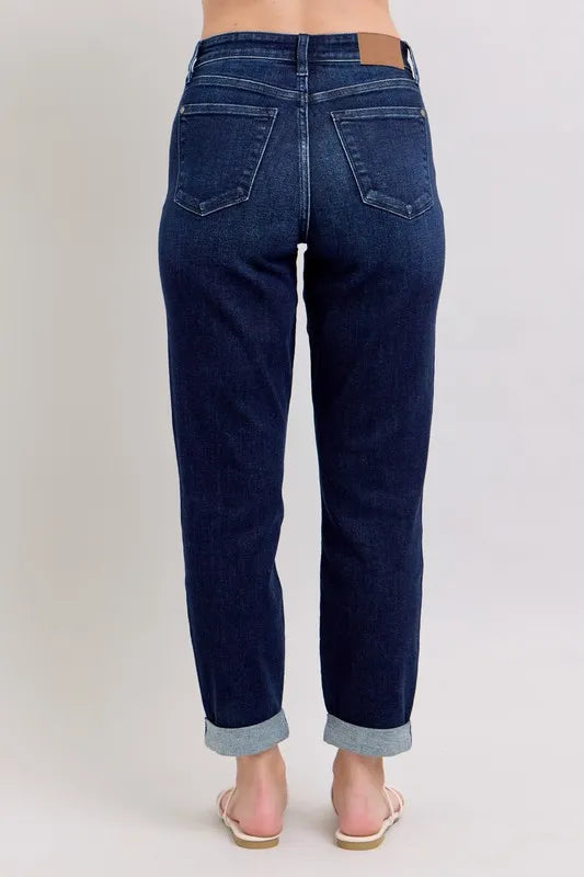 Judy Blue Plus Size High Waist Boyfriend Jeans
