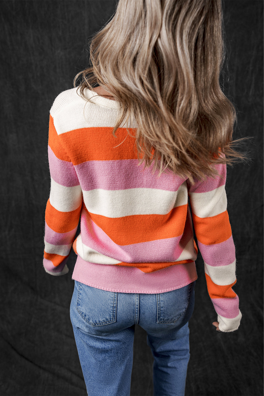 Premium Laylani Stripe Casual Sweater for Everyday Comfort and Style