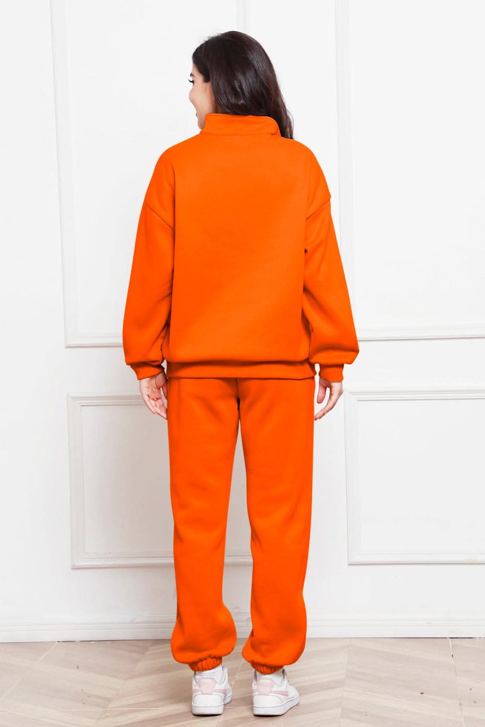 Cozy half zip sweatshirt & jogger set