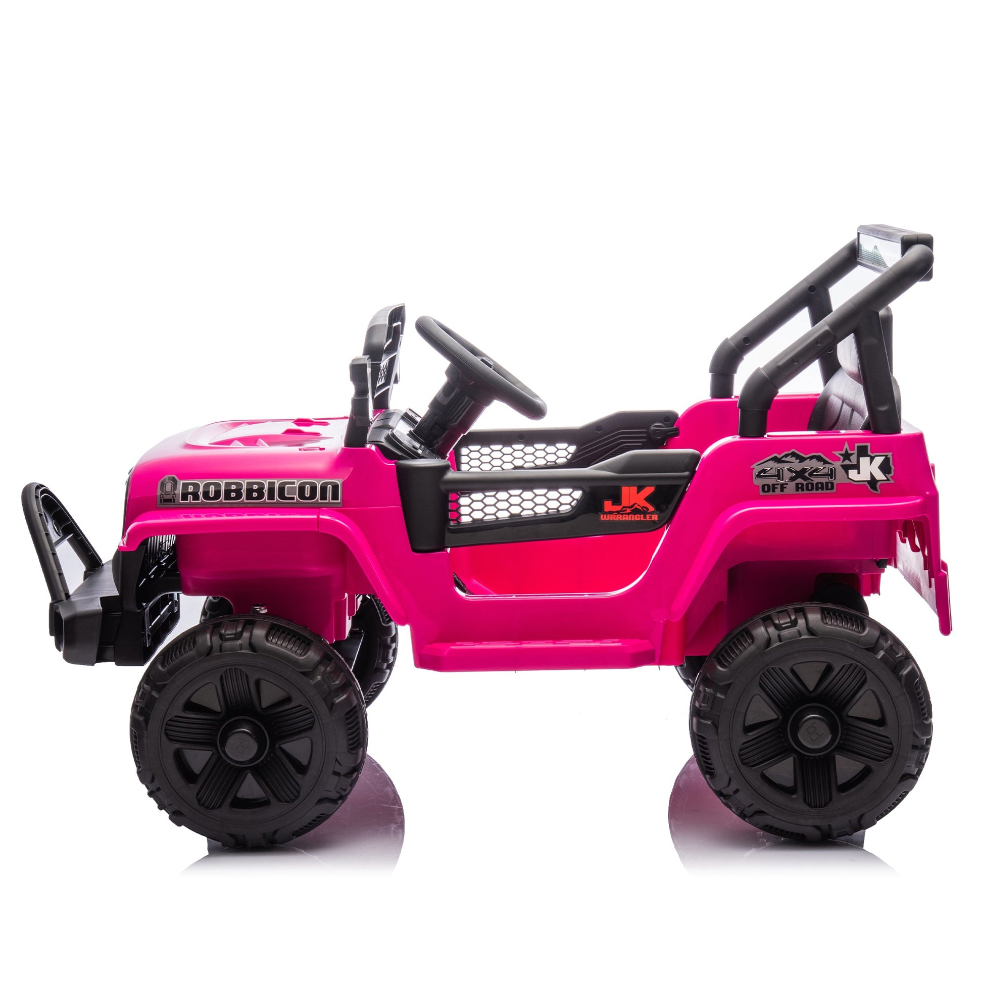 12V Kids Ride On Electric Truck Car W/Parents Control,2WD,Four-wheel suspension,Early education function,Adjustable volume,USB,MP3,Bluetooth,Microphone jack,Power display,LED lights For kids aged 1-4.