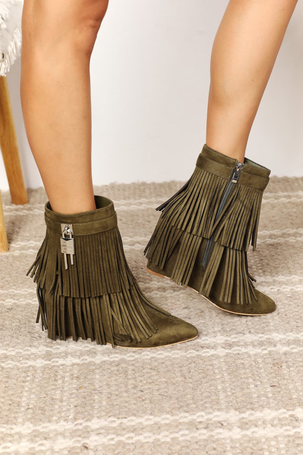 Legend women's vegan suede booties