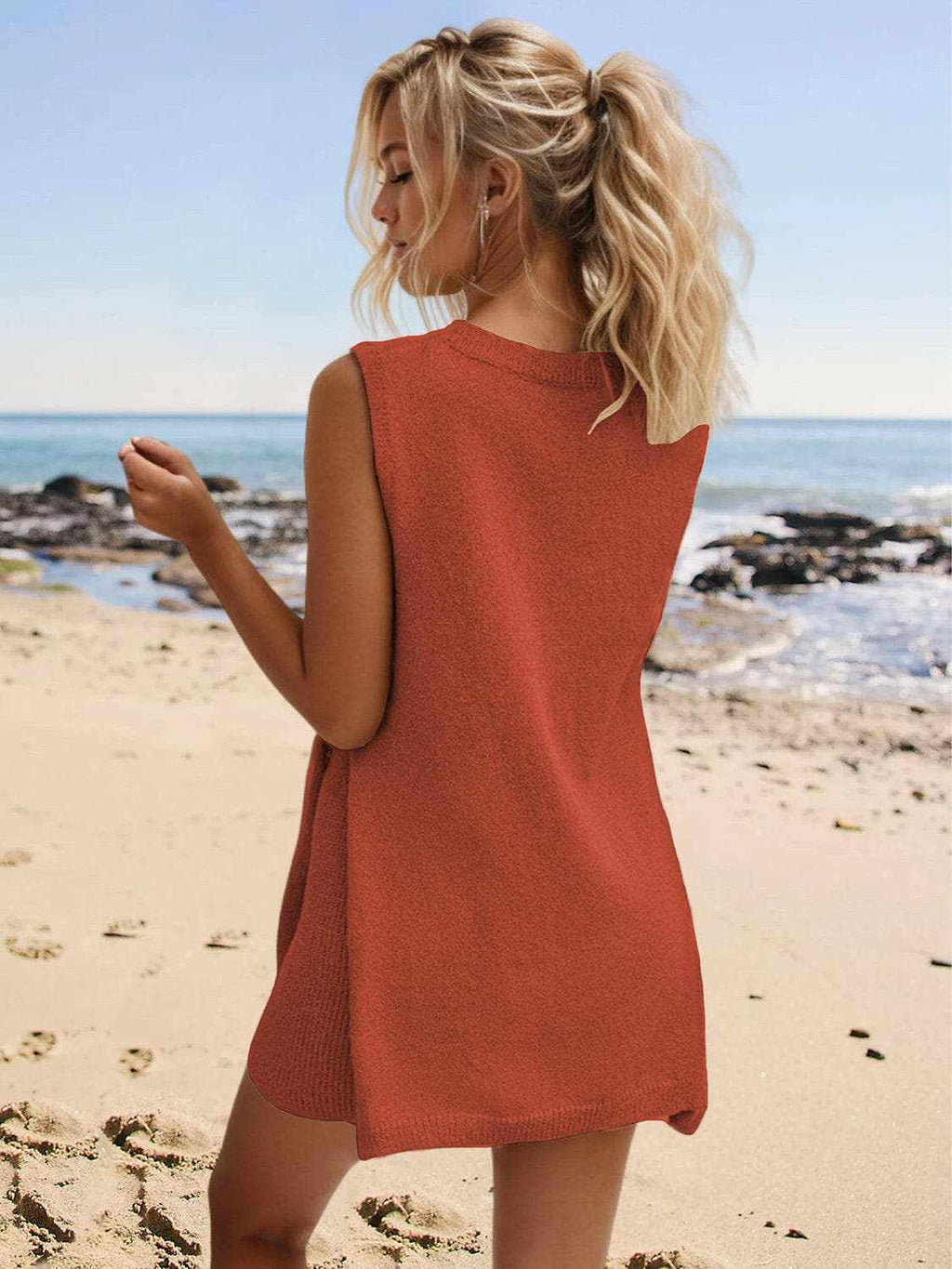Chic slit neck lounge set, S-XL