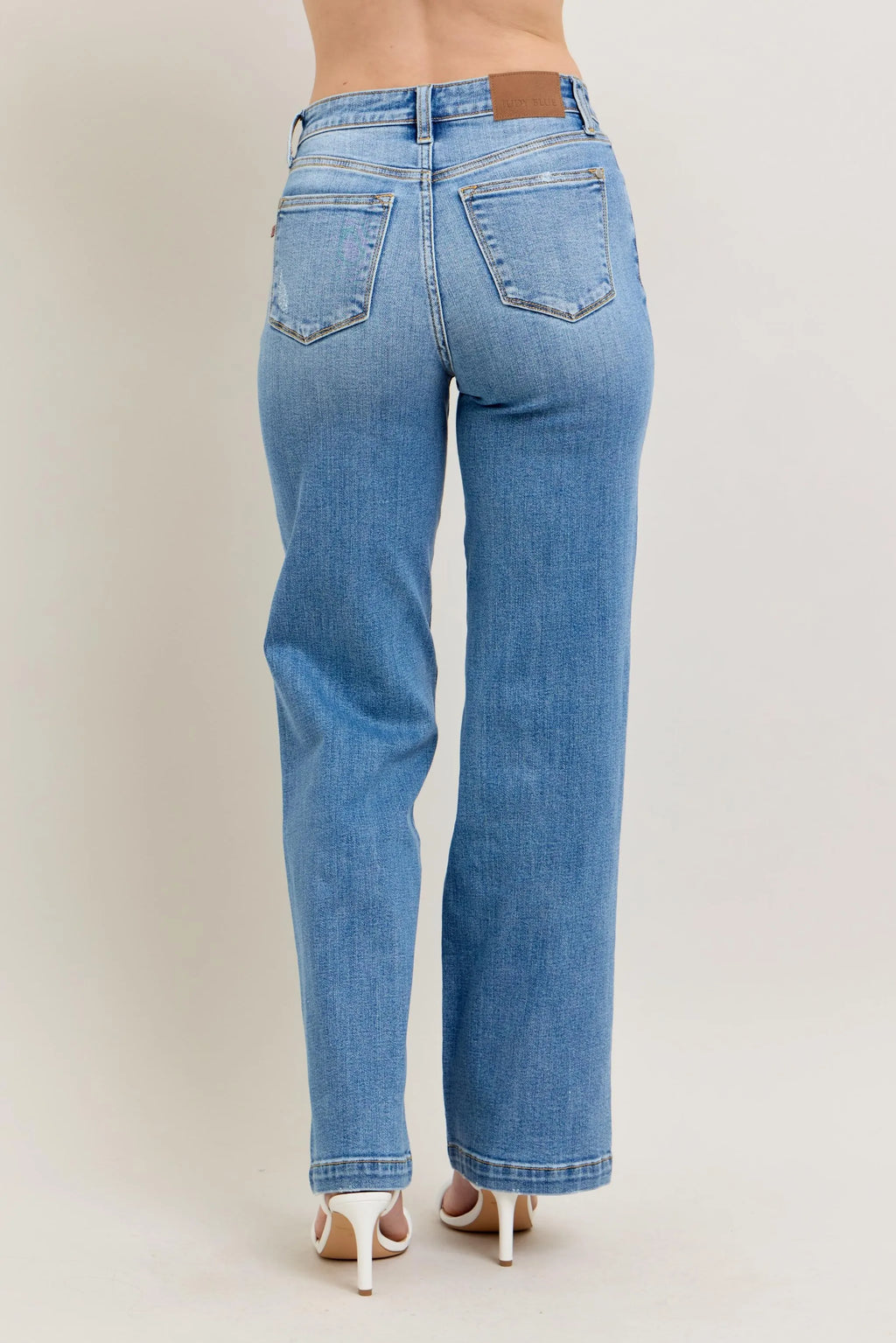 High Waist Straight Jeans
