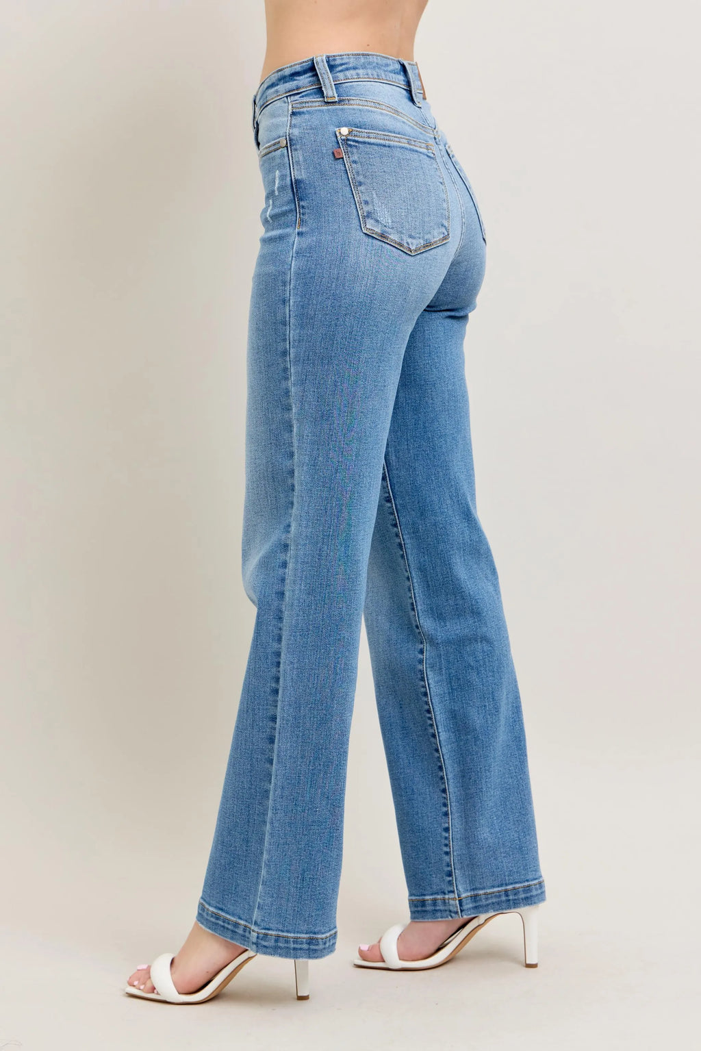 High Waist Straight Jeans