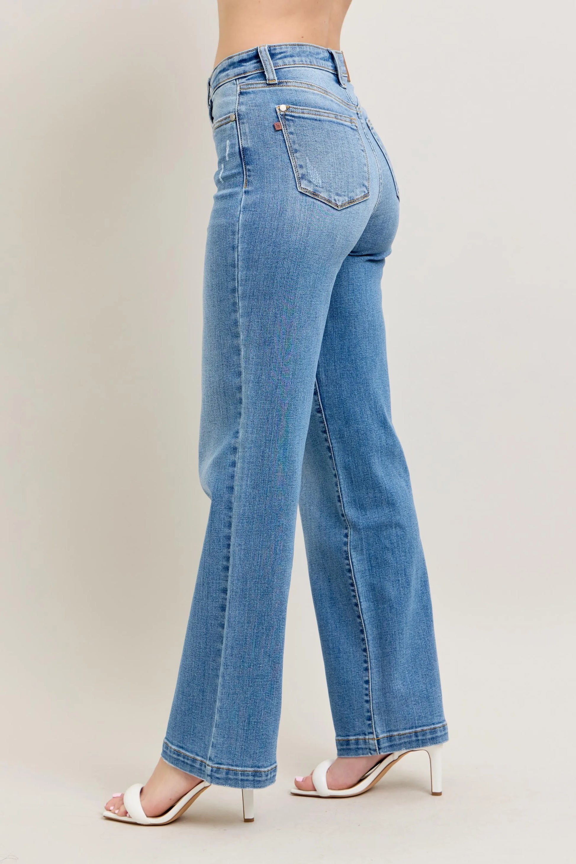 High Waist Straight Jeans