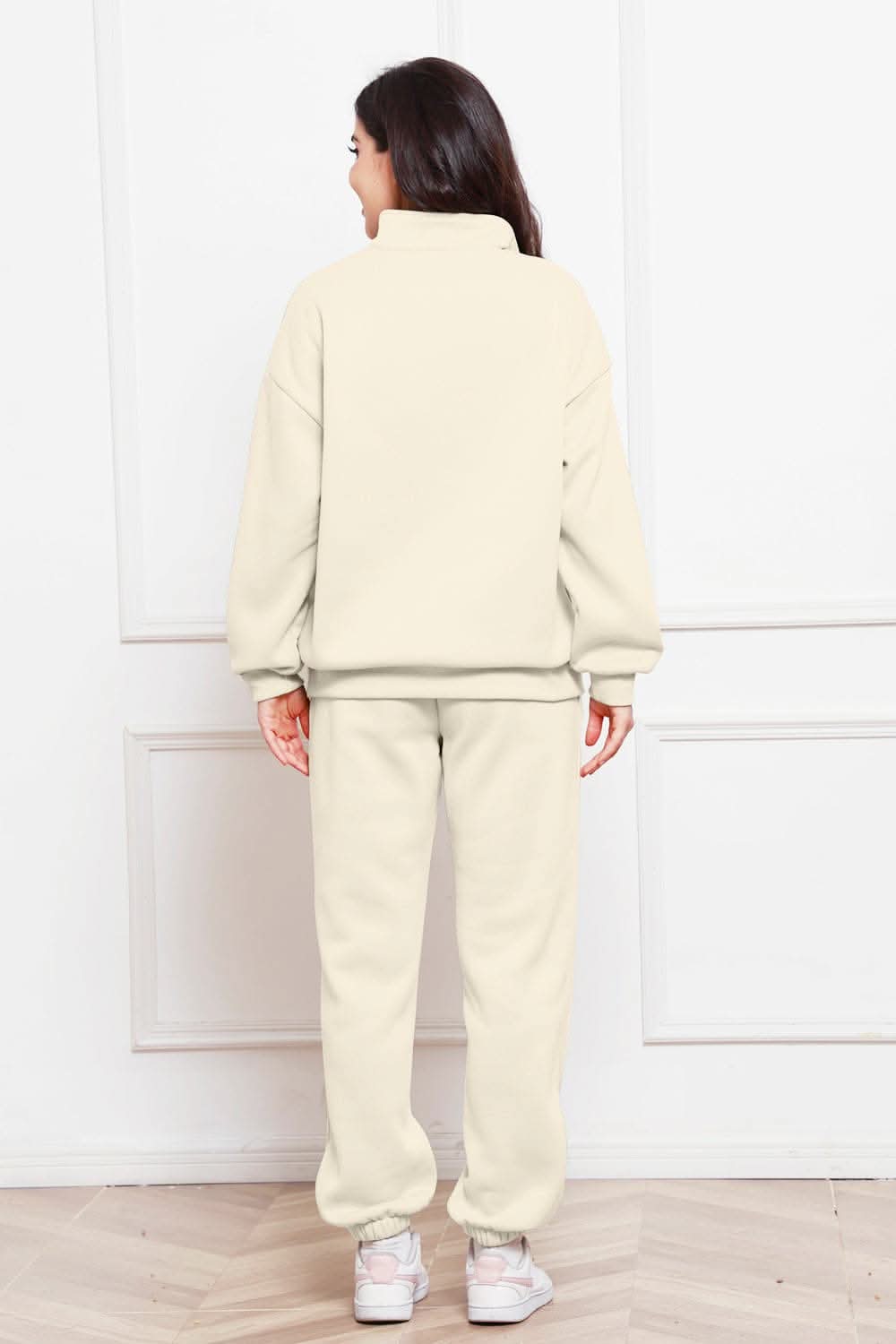 Cozy half zip sweatshirt & jogger set