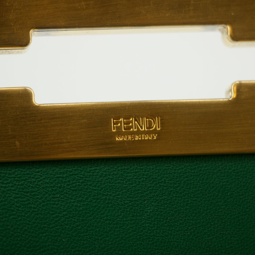 Fendi Green Baguette Fan Di Bag Crossbody Bag #9233