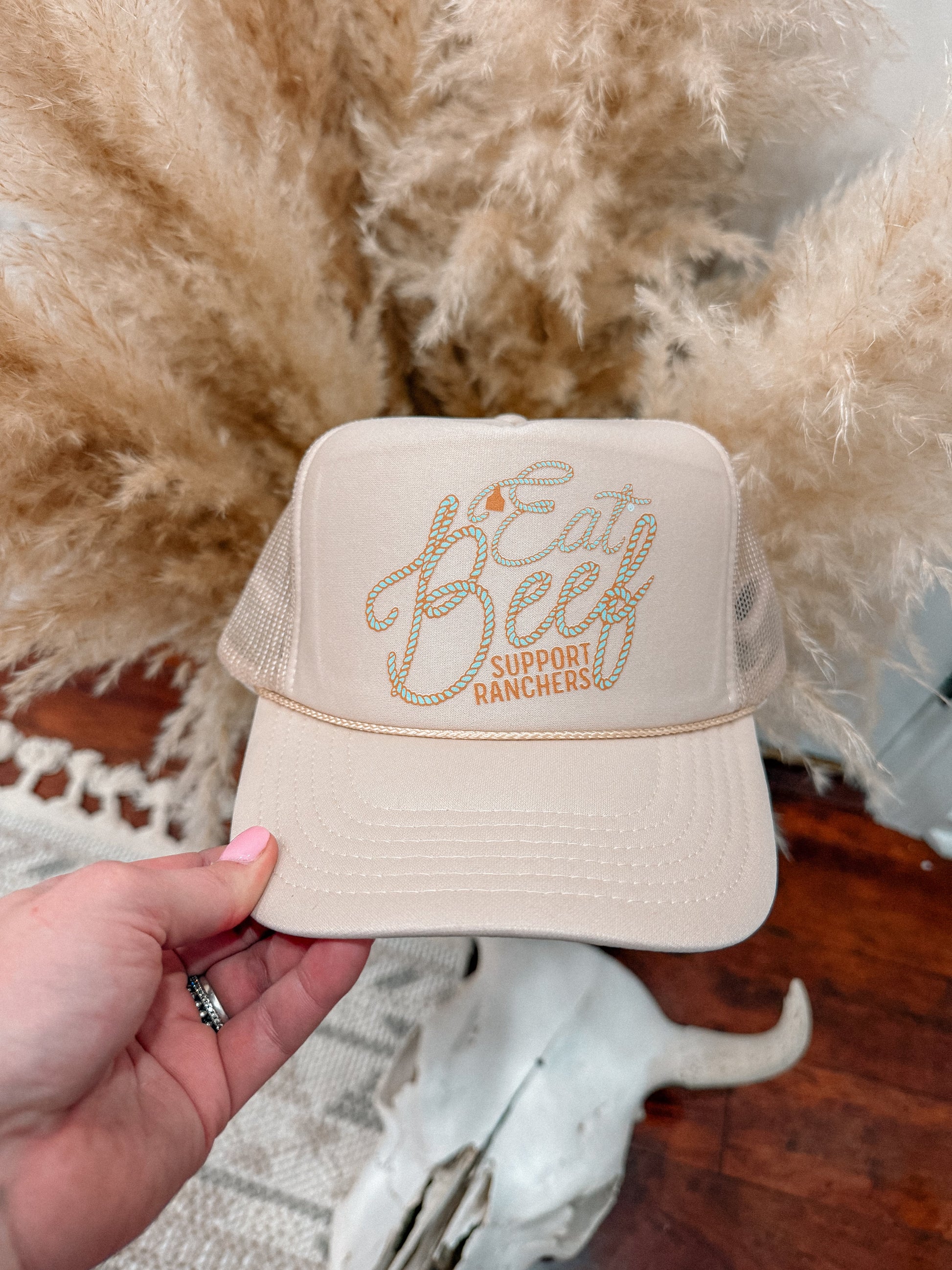 EAT BEEF CAP
