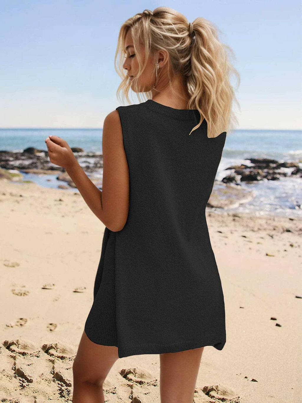 Chic slit neck lounge set, S-XL