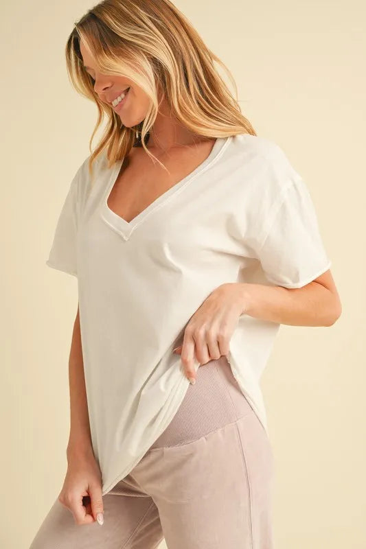 V-Neck Short Sleeve T-Shirt