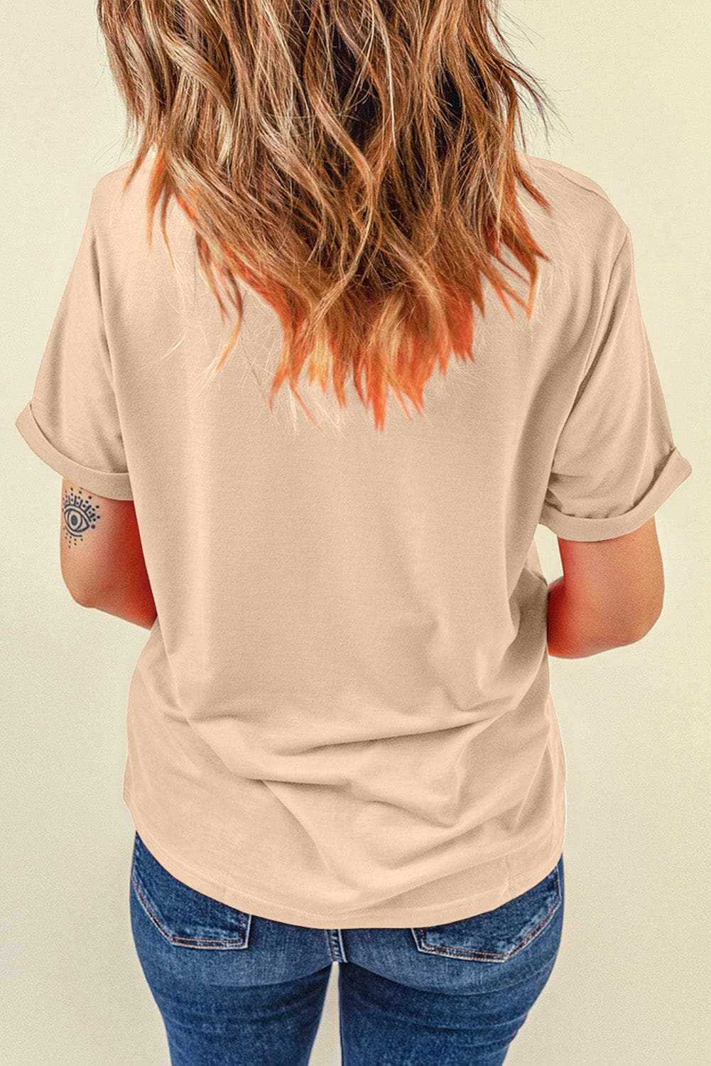 Bow graphic tee - round neck, soft fabric