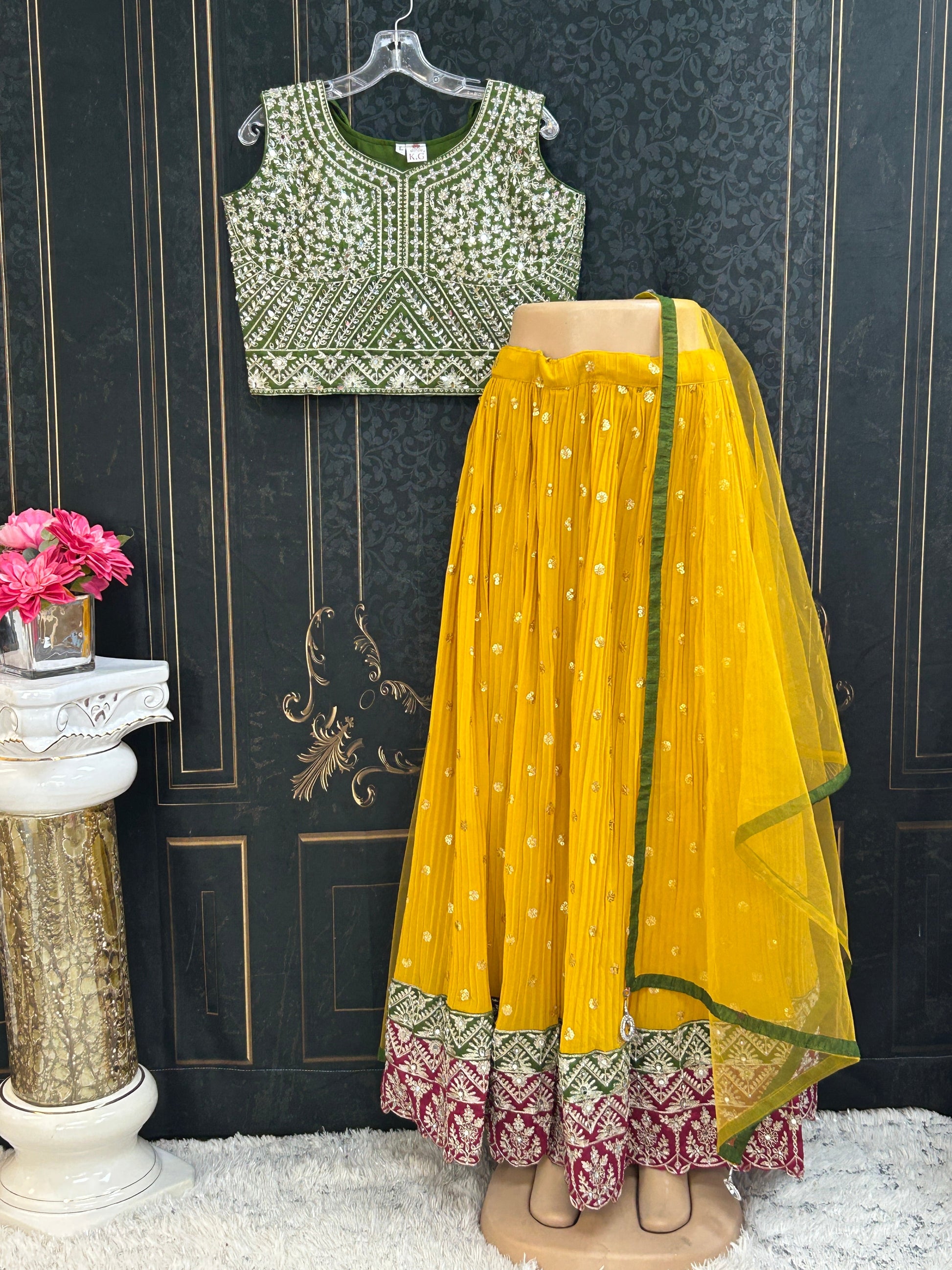 Georgette lehenga choli set
