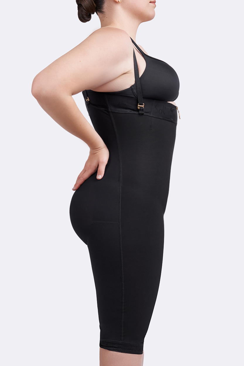 Invisible Mermaid Rib-height Zipper Knee length