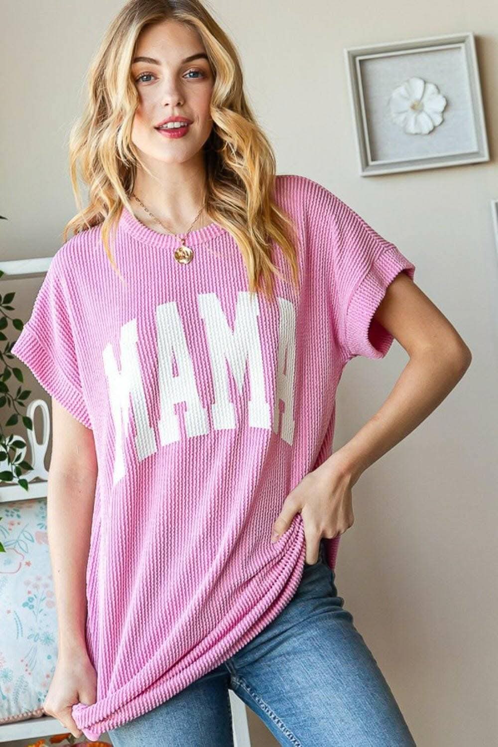 Bold Letter Graphic Print Short Sleeve T-Shirt
