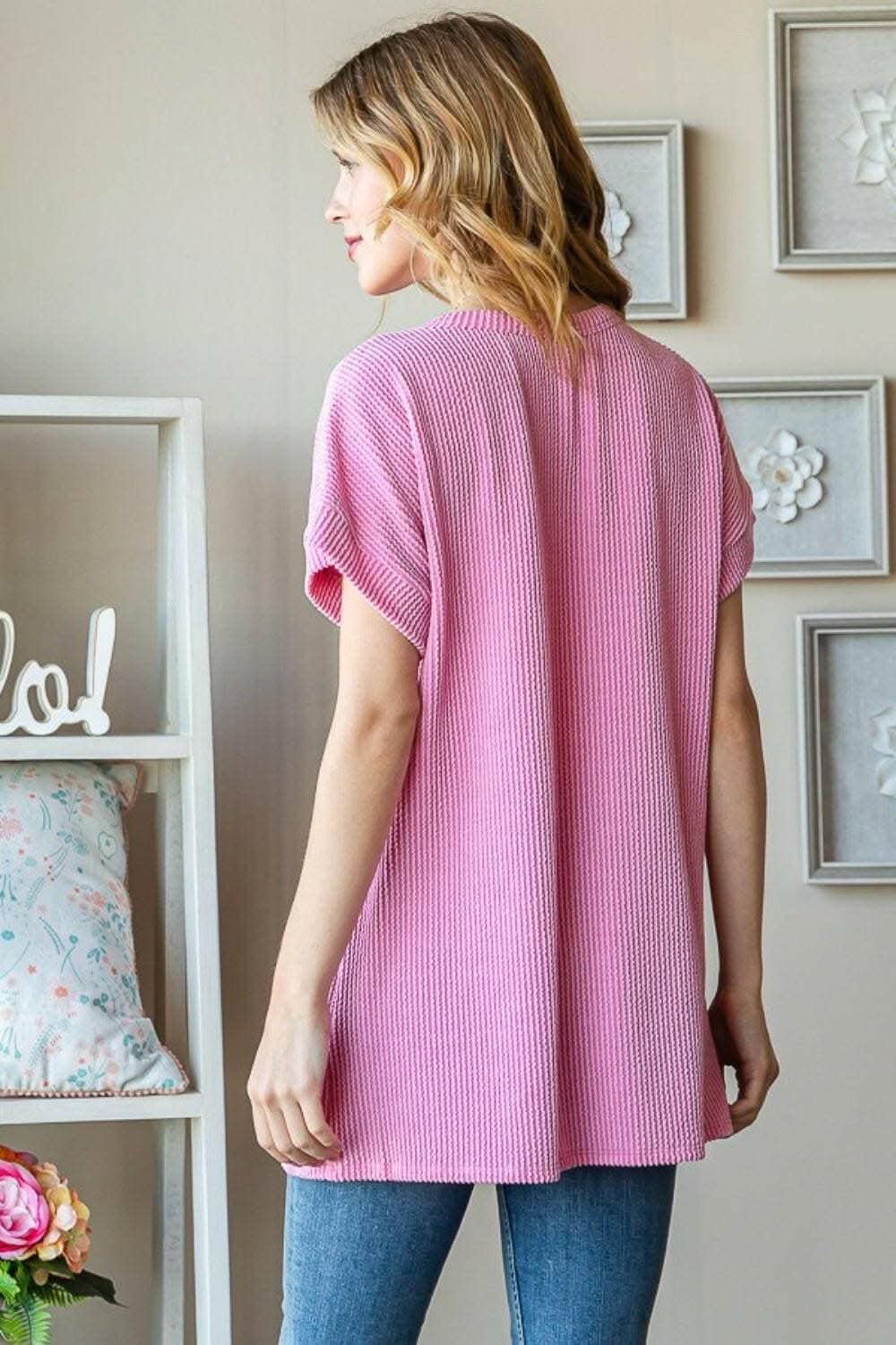 Bold Letter Graphic Print Short Sleeve T-Shirt