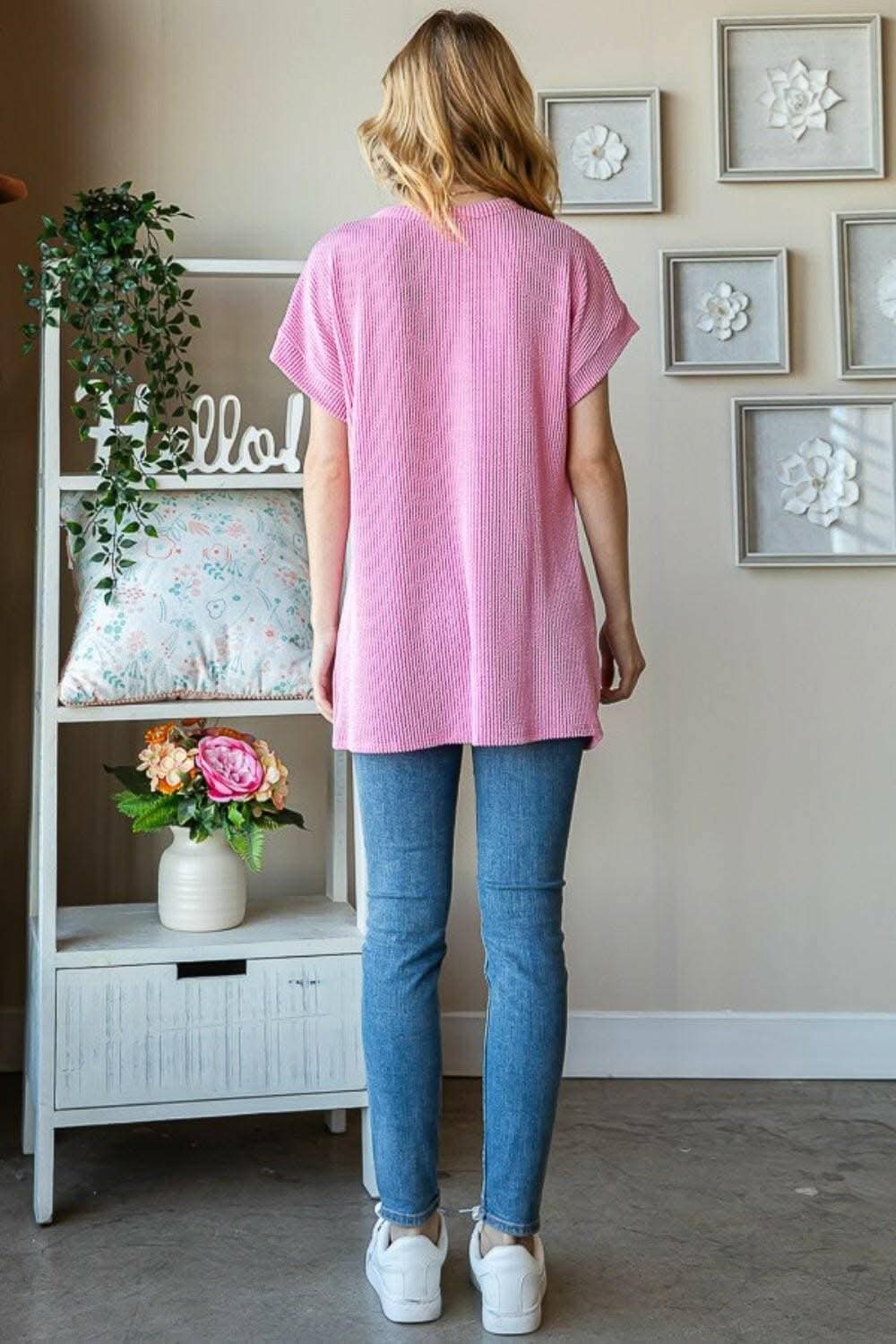 Bold Letter Graphic Print Short Sleeve T-Shirt