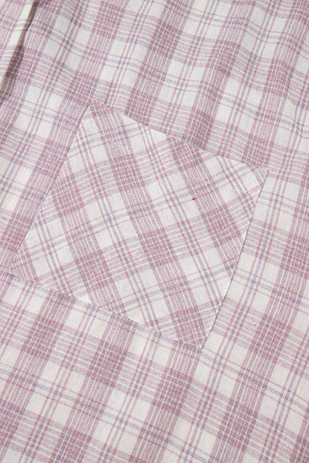 Bonbon plus size plaid hooded shirt