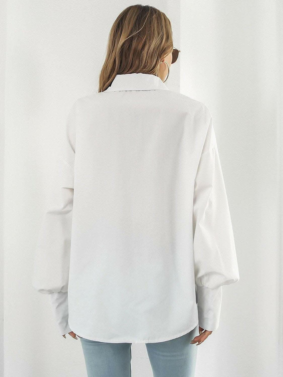 Chic Lantern Sleeve Shirt