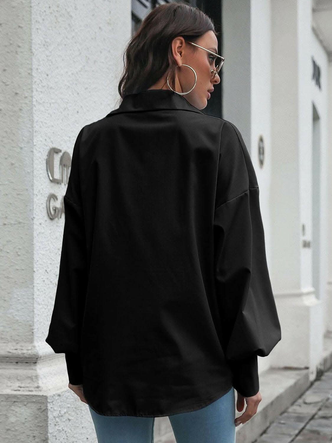 Chic Lantern Sleeve Shirt