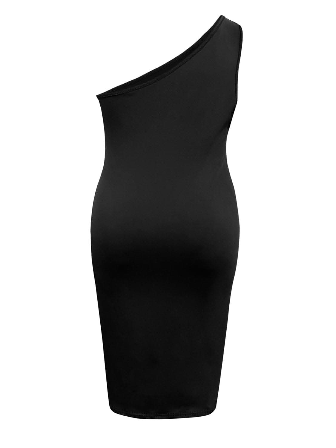 Chic Plus Size One-Shoulder Dress with Twisted Design