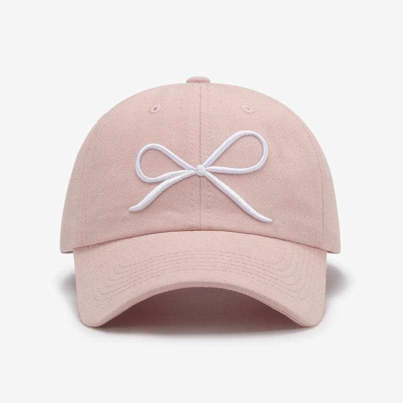 Chic cotton cap with bow detail