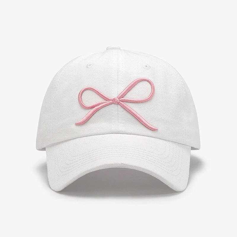 Chic cotton cap with bow detail