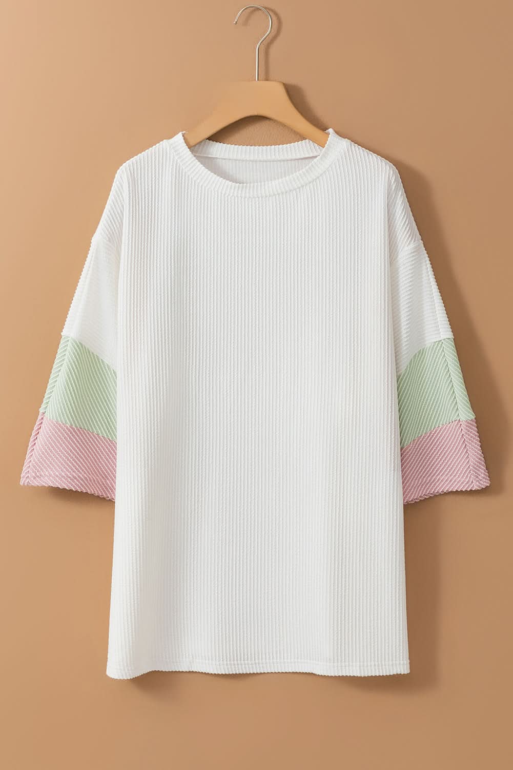 Chic plus-size colorblock t-shirt