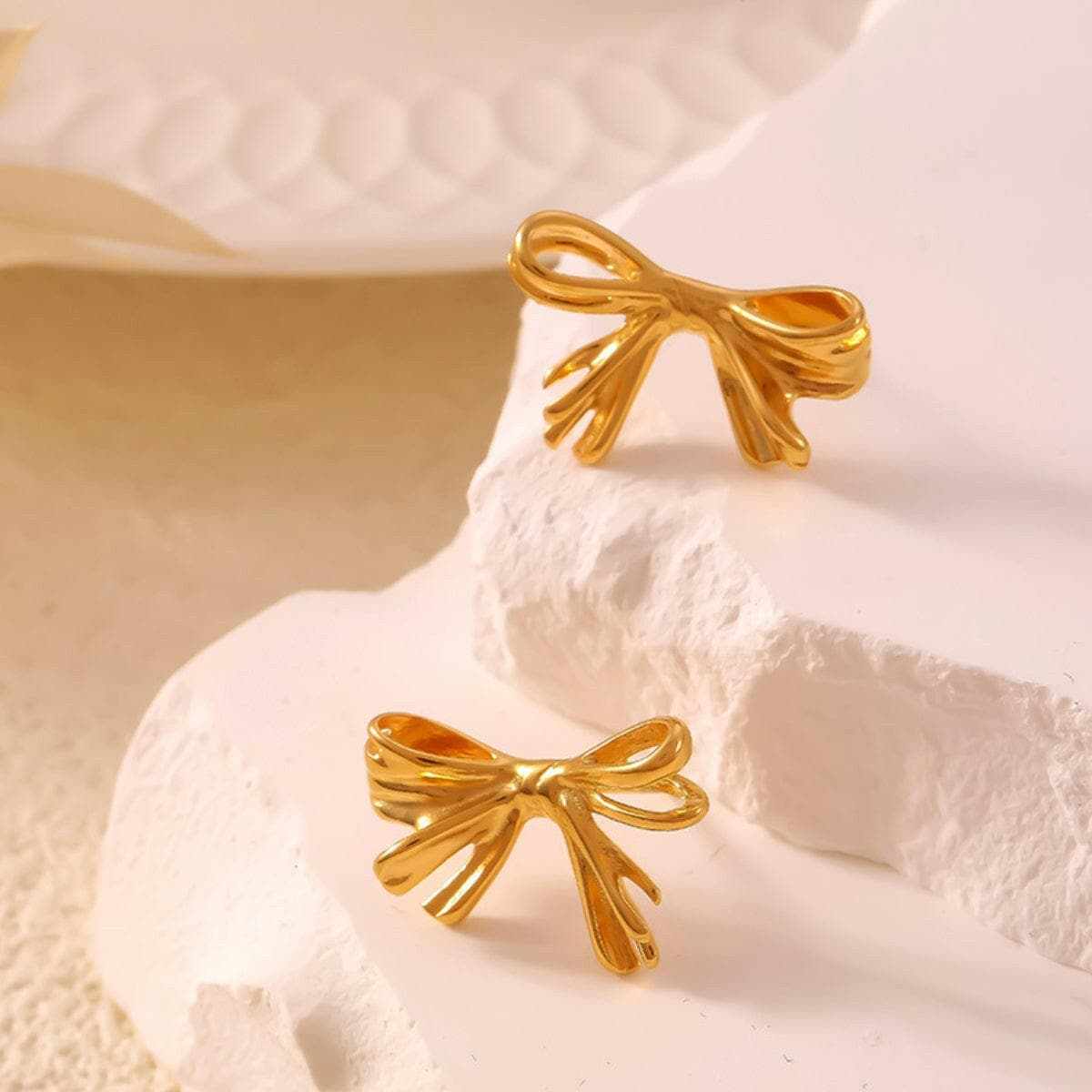 Chic titanium steel stud earrings