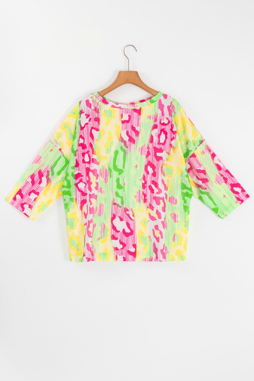 Color block leopard tee - plus size