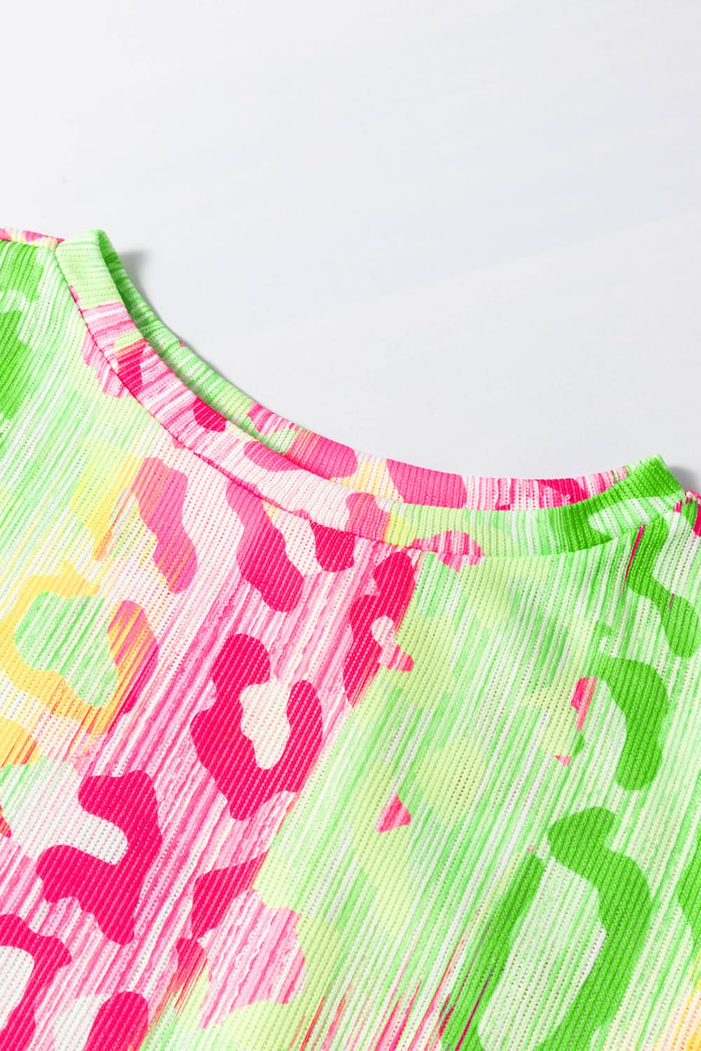 Color block leopard tee - plus size