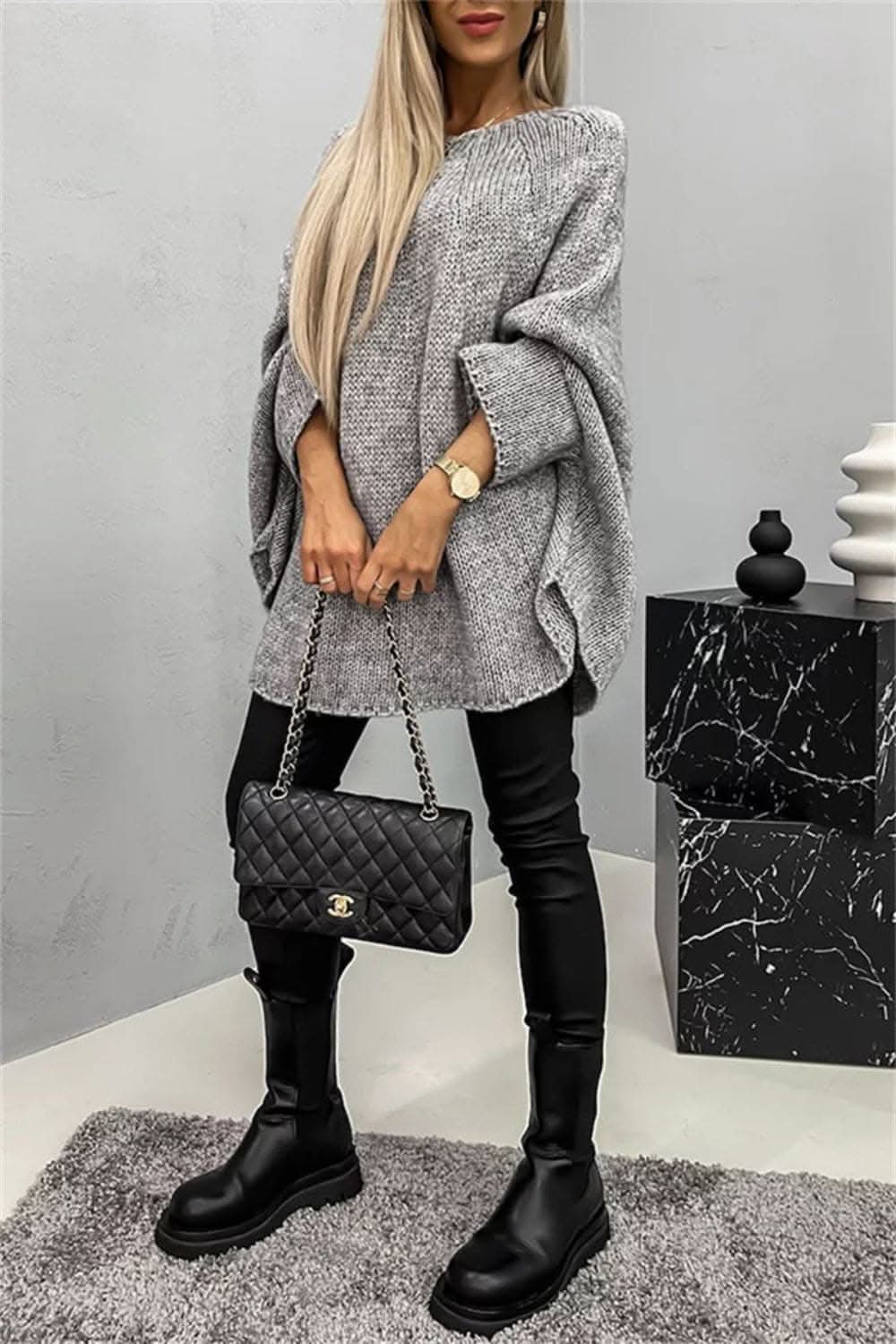 Cozy Batwing Sleeve Sweater