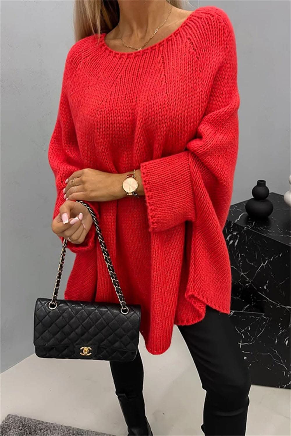 Cozy Batwing Sleeve Sweater