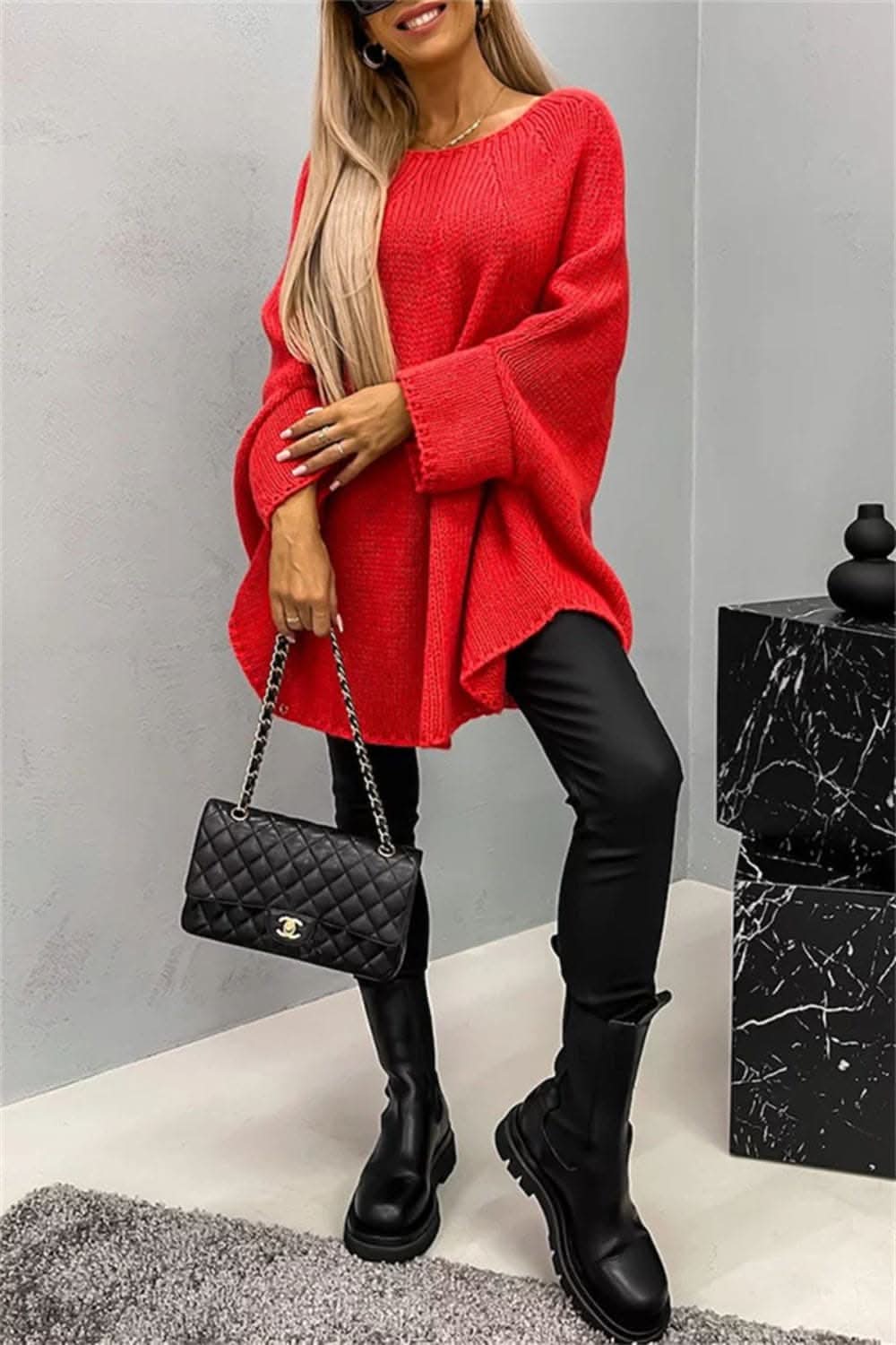 Cozy Batwing Sleeve Sweater