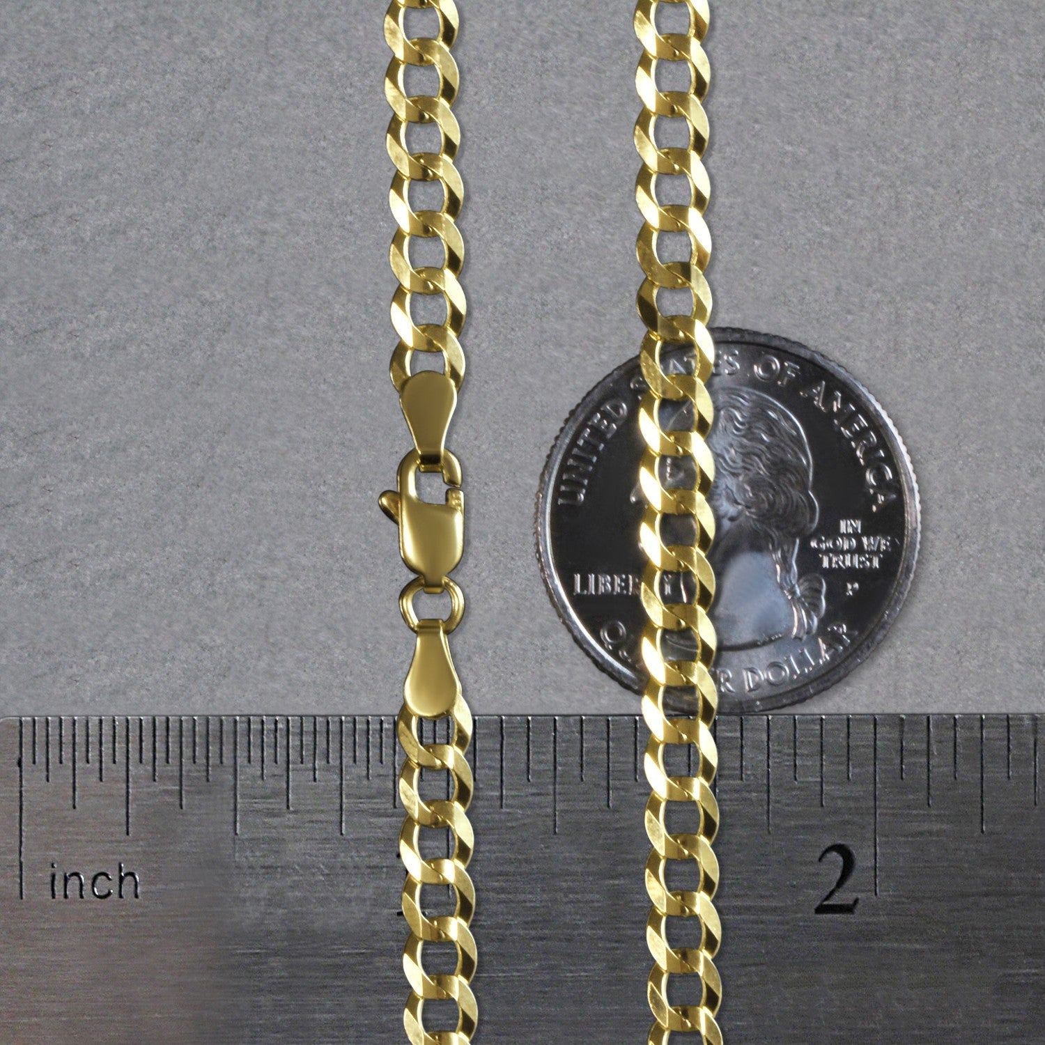 10k Yellow Gold Curb Chain (4.70 mm)